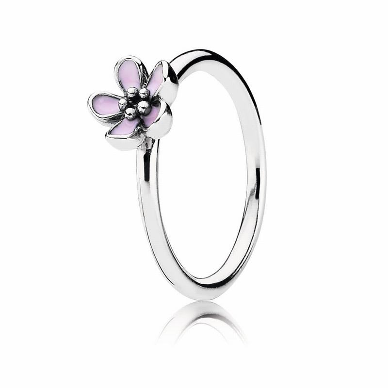 Anillos Apilables Pandora Cherry Blossom Argint/Roz (eQbiW2N0)